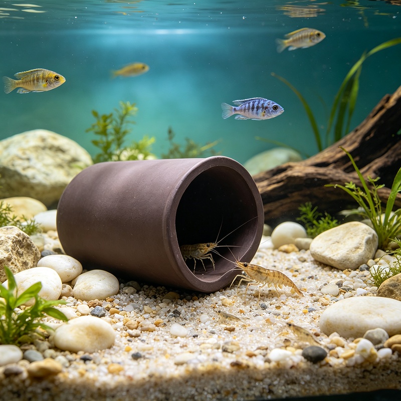 Hide Cave Ceramic - Nouvelle grotte pour aquarium, abri en