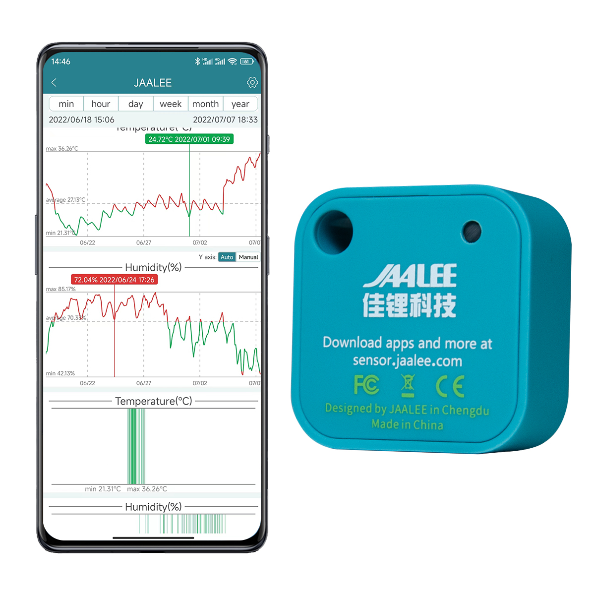 JAALEE-Capteur de température, - Digital Hygrometer Probe avis et prix