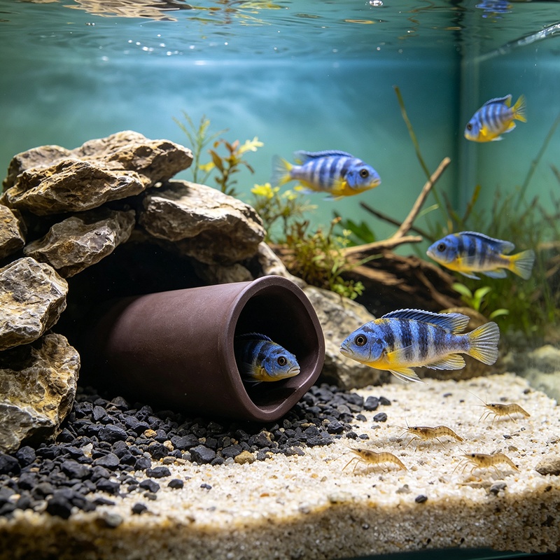 Nouvelle grotte pour aquarium, - Hide Cave Ceramic avis et prix
